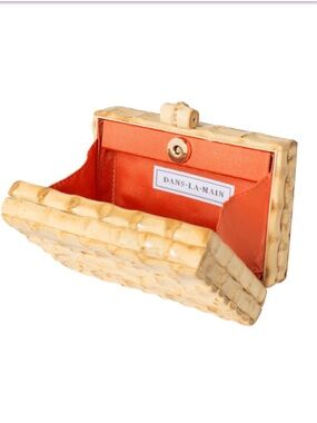 Dans La Main NWT Bamboo Clutch